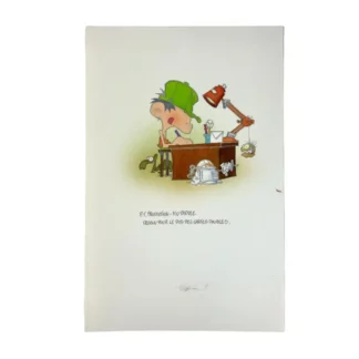 Kid Paddle : Carte Postale : Mise en couleur original du dessin pour le dos des cartes doubles