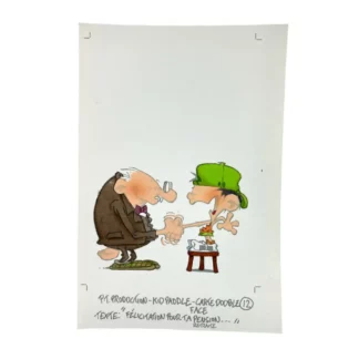 Kid Paddle : Carte postale : Félicitations !...Maintenant tu vas pouvoir rigoler ! : Mise en couleur original du dessin