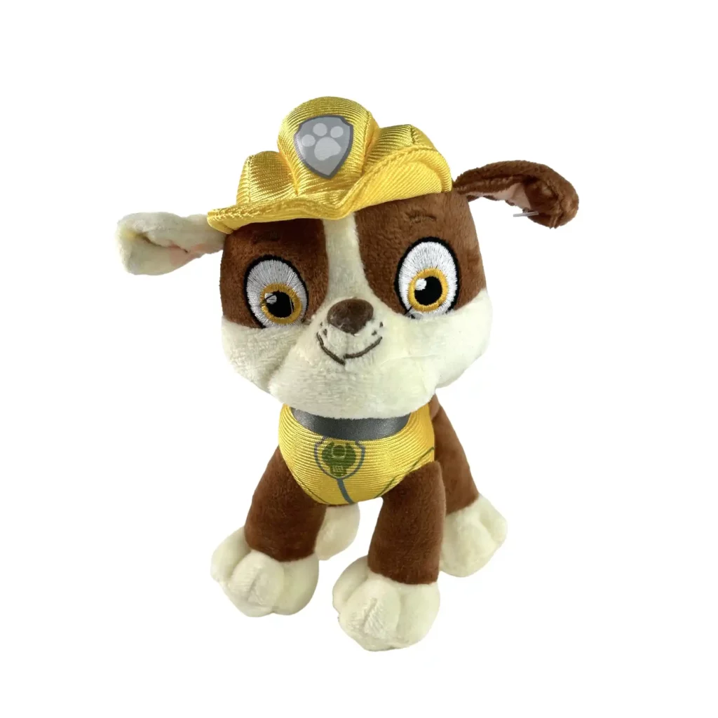 La Pat’ Patrouille Chiot Pompier en peluche pour enfant fille et garçon 19 cm (Ruben)
