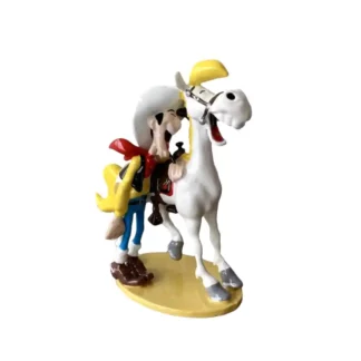 Lucky Luke - Figurine métal Pixi : Lucky Luke et Jolly Jumper riant