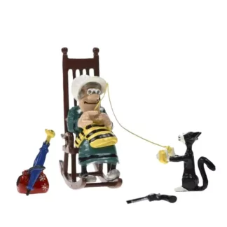 Lucky Luke : Figurine métal Pixi : Ma Dalton tricotant dans son rocking chair