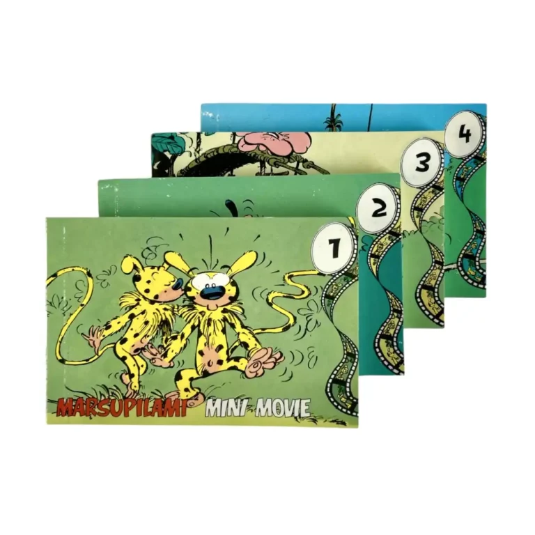 Marsupilami Flip book Assortiment des 4 mini movies 1988