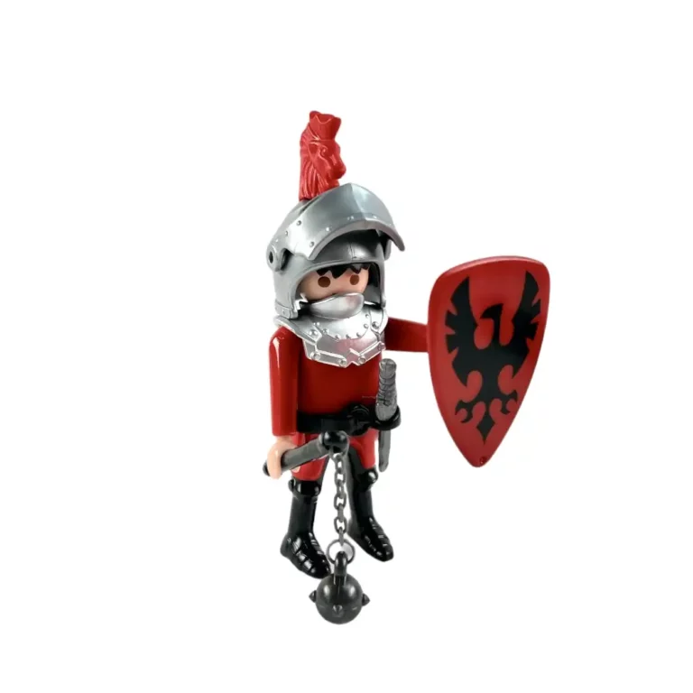 Playmobil : Set : Chevalier Rouge avec ses armes (Bouclier rouge)
