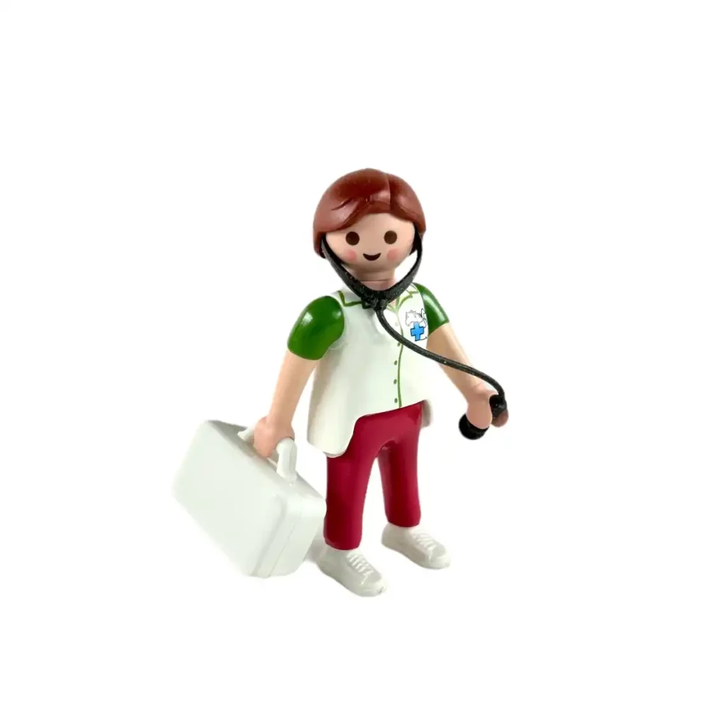 Playmobil : Set : Femme vétérinaire avec ses instruments