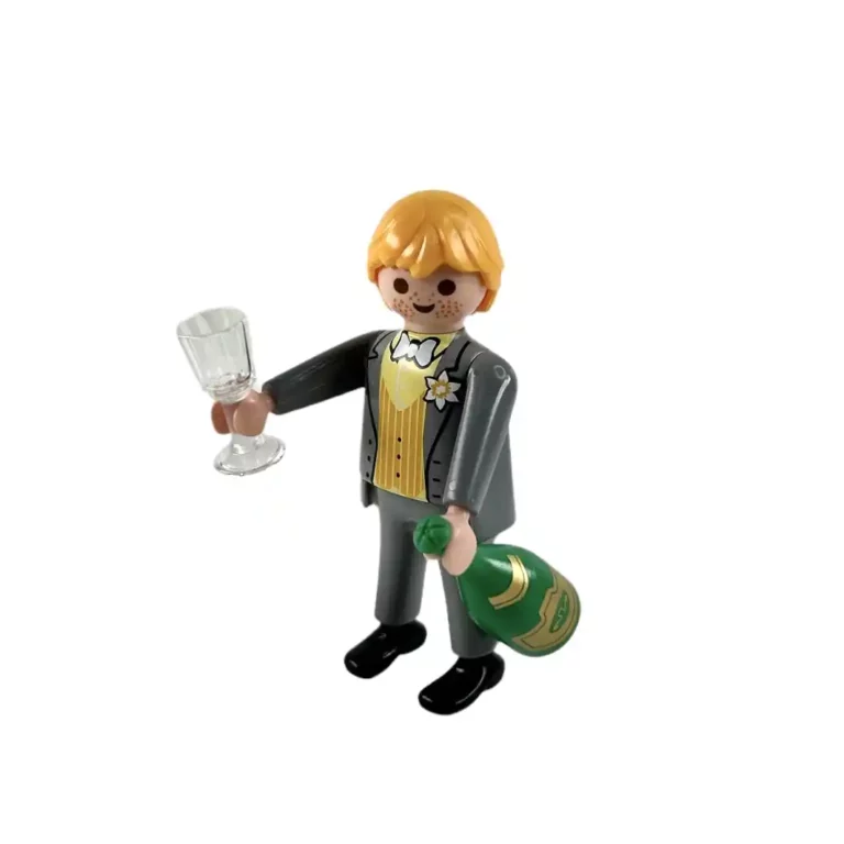 Playmobil : Set : Le marié avec sa coupe et sa bouteille de Champagne