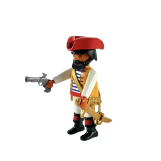 Playmobil : Set : Pirate avec son chapeau son ceinturon son sabre et son pistolet