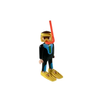 Playmobil : Set : Plongeur avec son masque son tuba et ses palmes
