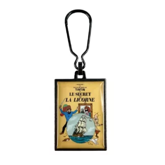 Tintin : Couverture Album Le Secret de la Licorne : Porte-clés en métal