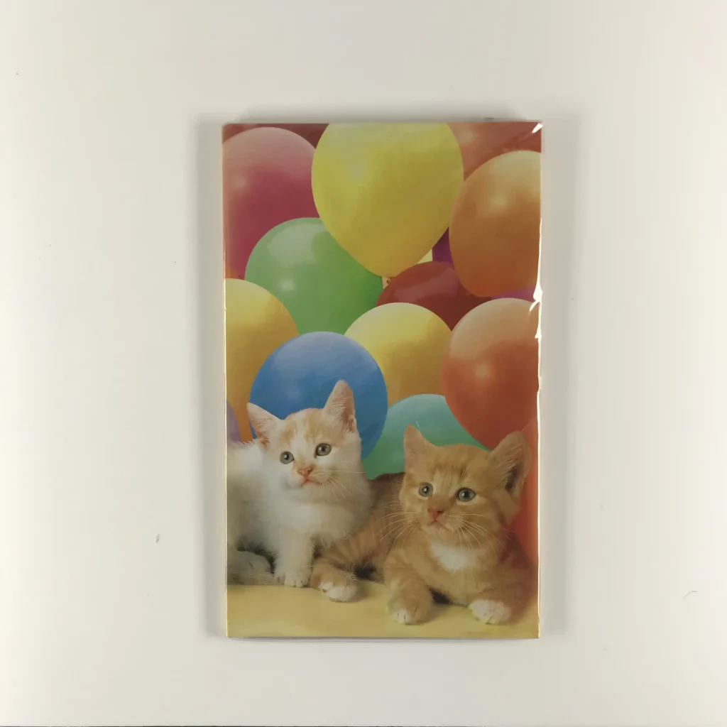 papier à lettre avec enveloppes motifs chatons et ballons