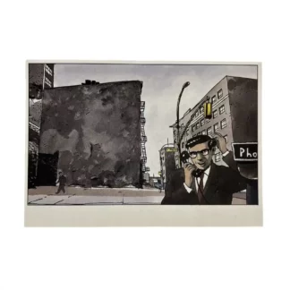Barney et la note bleue Carte Au téléphone par Loustal et Paringaux