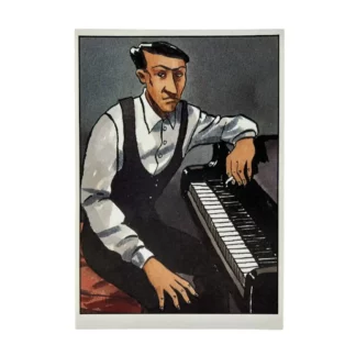 Barney et la note bleue : Loustal et Paringaux : Carte Postale Le pianiste
