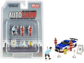 Américan Diorama : Figurines 1/64 : Auto Show (Edition Limitée Par Mijo Exclusives)-détail