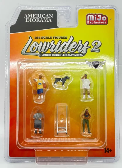 Américan Diorama : Figurines 1/64 : Lowriders 2 (Edition Limitée Par Mijo Exclusives)