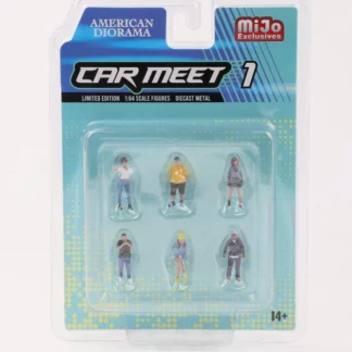 Américan Diorama : Figurines 1/64 : Car Meet 1 (Edition Limitée Par Mijo Exclusives)