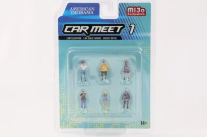 Américan Diorama : Figurines 1/64 : Car Meet 1 (Edition Limitée Par Mijo Exclusives)