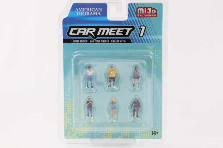 Américan Diorama : Figurines 1/64 : Car Meet 1 (Edition Limitée Par Mijo Exclusives)