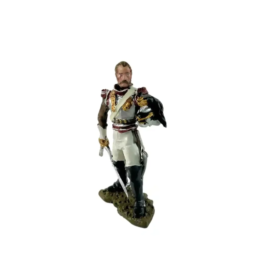 Figurine cuirassier napoléonien 1810 métal 1/32