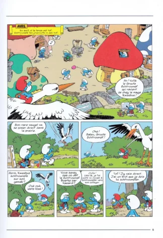 Les Schtroumpfs en Dialecte Bruxellois ! Les Schtroumpfs et les boentjes mauves-planche