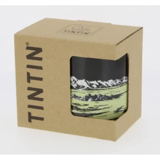 Tintin Mug en céramique : Fusée Lune-boite