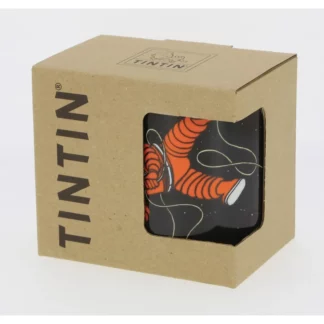 Tintin Mug en céramique : Tintin et Haddock Lune-boite