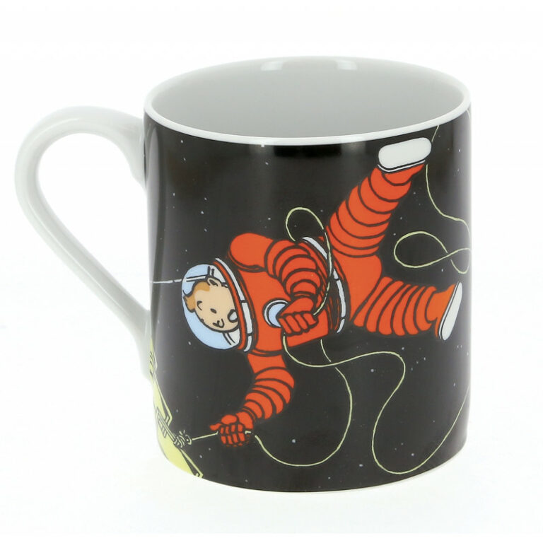 Tintin Mug en céramique : Tintin et Haddock Lune