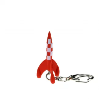 Tintin : Figurine en plastique : Porte-clé Fusée 5.5 cm
