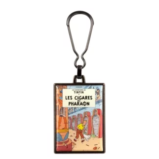 Tintin : Couverture Album Les cigares du Pharaon : Porte-clés en métal