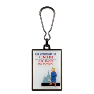 Tintin : Couverture Album Au pays des Soviet : Porte-clés en métal