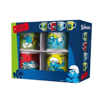 Les Schtroumpf Mug – Pack de 4 Tasses Céramique
