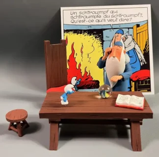 Homnibus et le Schtroumpf statuette Zédibulle Peyo limitée à 90 exemplaires