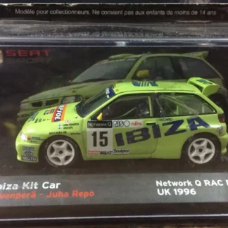 Seat Ibiza Kit Car Rally UK 1996 - H. Rovanperä et J Repo : Voiture miniature 1/43-1