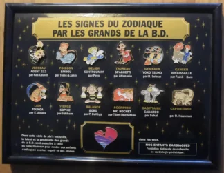 Les 12 Signes du Zodiaque Pin's BD