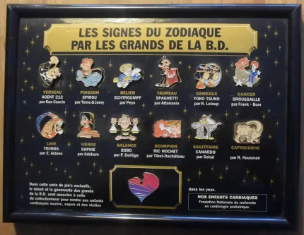 Les 12 Signes du Zodiaque Pin's BD
