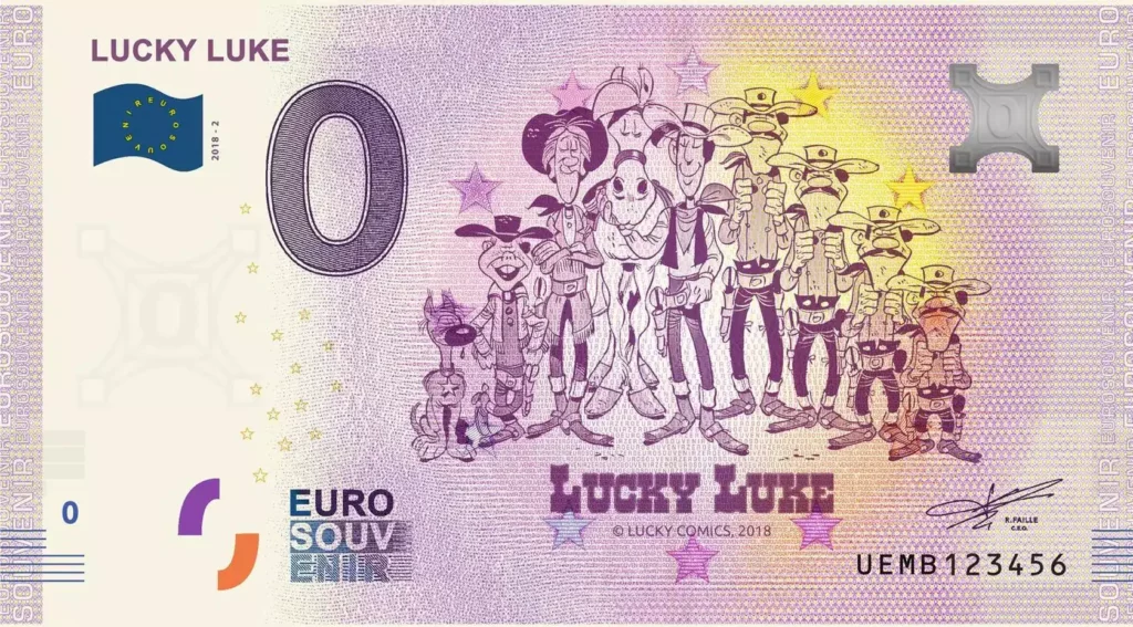 Lucky-Luke-Billet-de-banque-0-euro