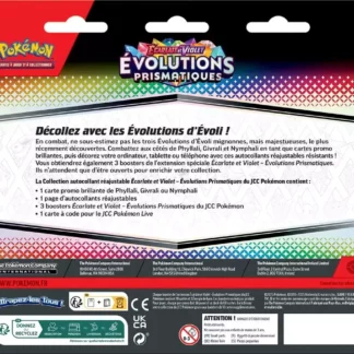 Pokémon-Ecarlate-et-Violet-8.5-Evolutions-Prismatiques-Tri-Pack-Autocollant-FR-dos