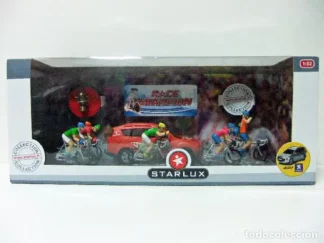 Diorama-Starlux-Coureurs-cyclistes-et-Peugeot-4007-1-32-boite1