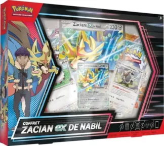 Coffret Pokémon Zacian EX de Nabil avec 4 boosters réf. 100-10159