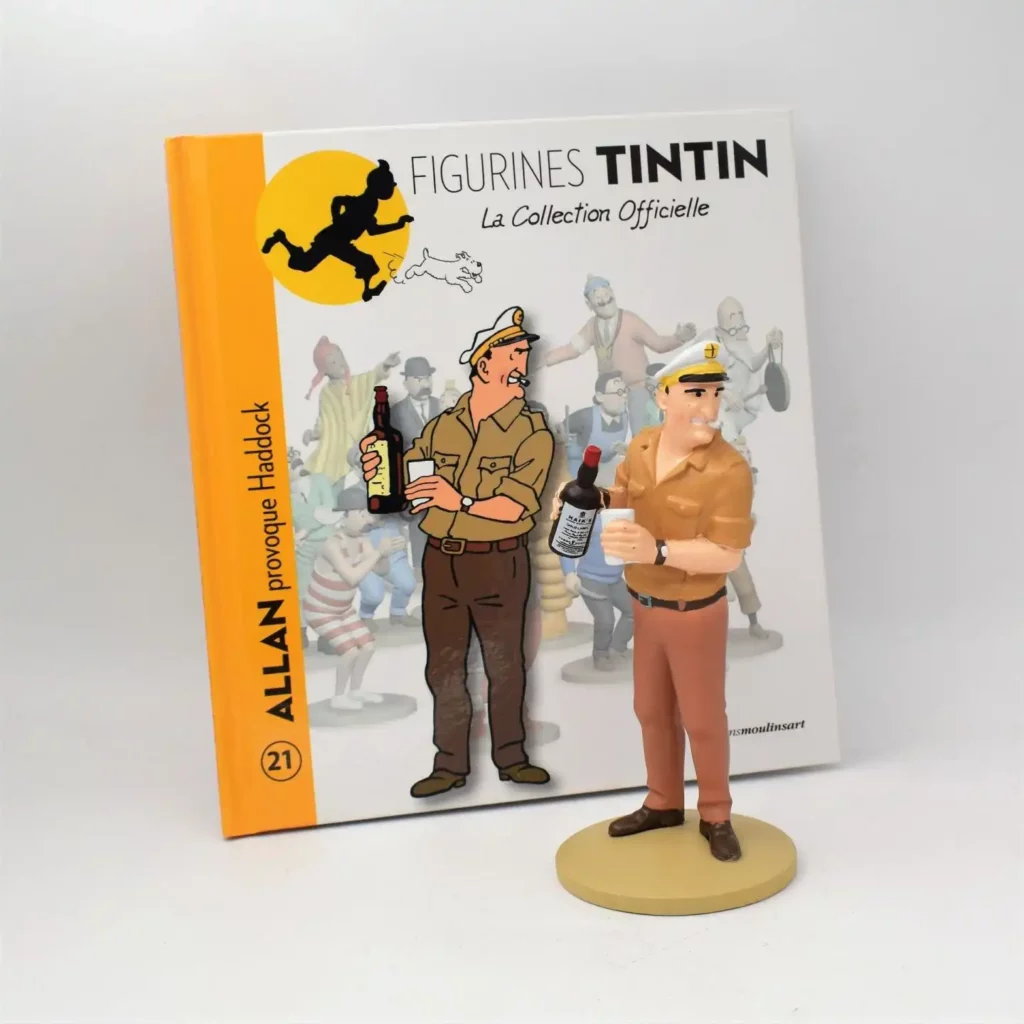 figurine résine allan provoque haddock tintin