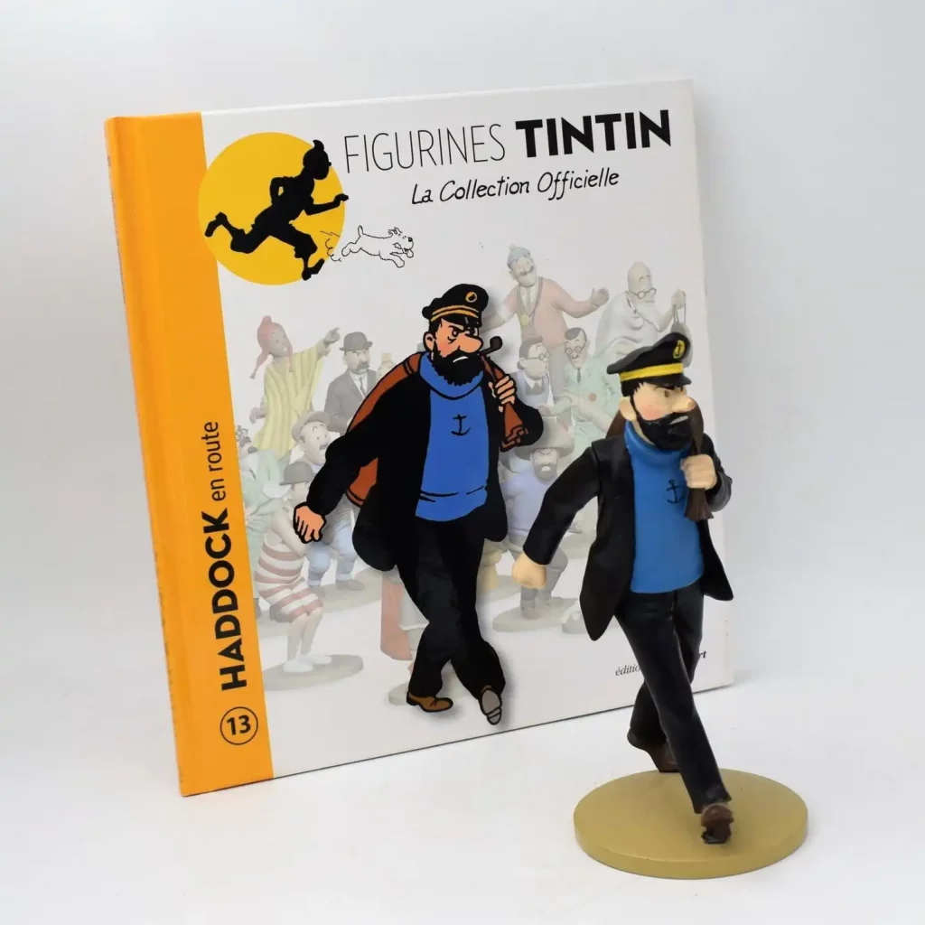 Tintin-Haddock-en-route-Figurine-résine-complet