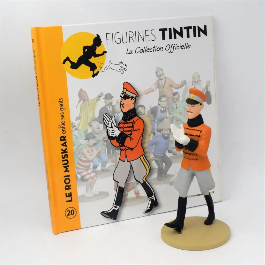 figurine résine roi muskar tintin