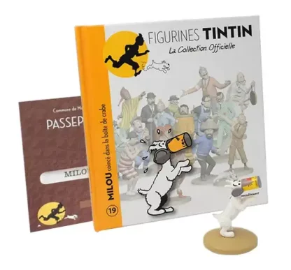 Tintin-Milou-coincé-dans-la-boite-de-crabe-Figurine-résine-complet