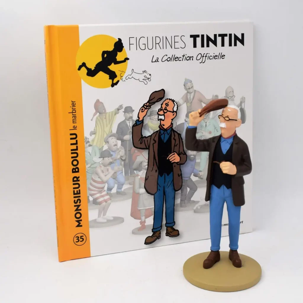 Tintin-Monsieur-Boullu-le-marbrier-Figurine-résine-complet