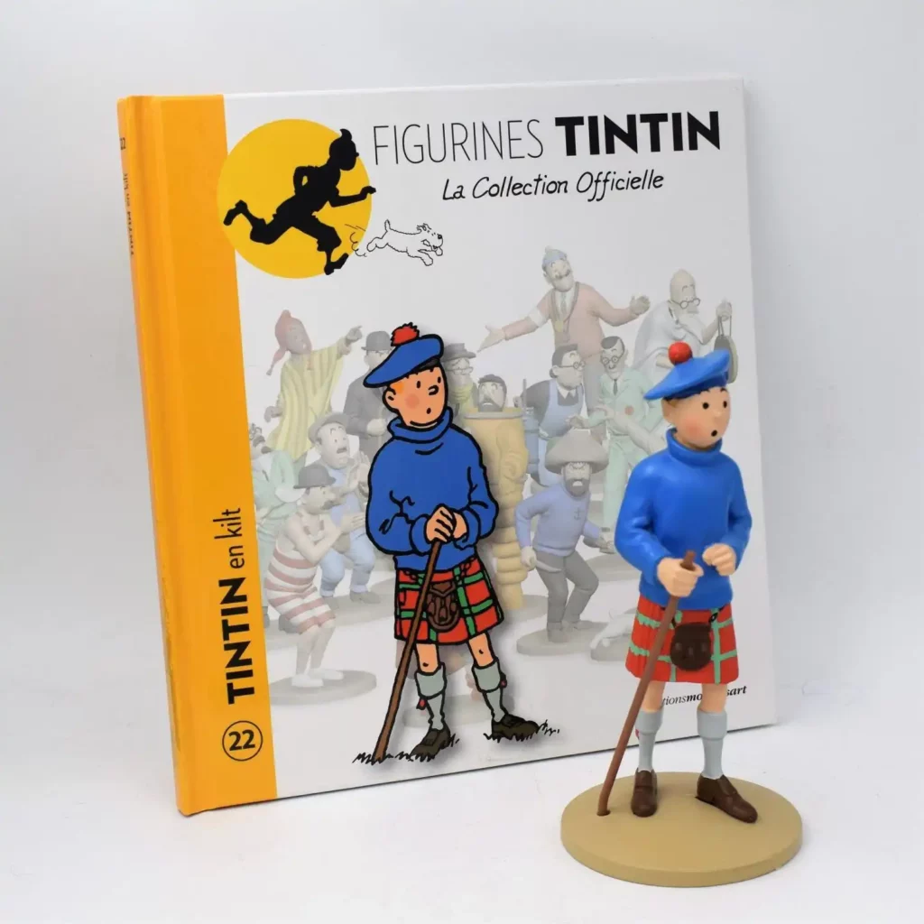 Tintin-en-kilt-Figurine-résine-complet