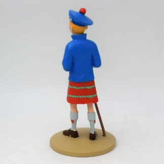 Tintin-en-kilt-Figurine-résine-dos