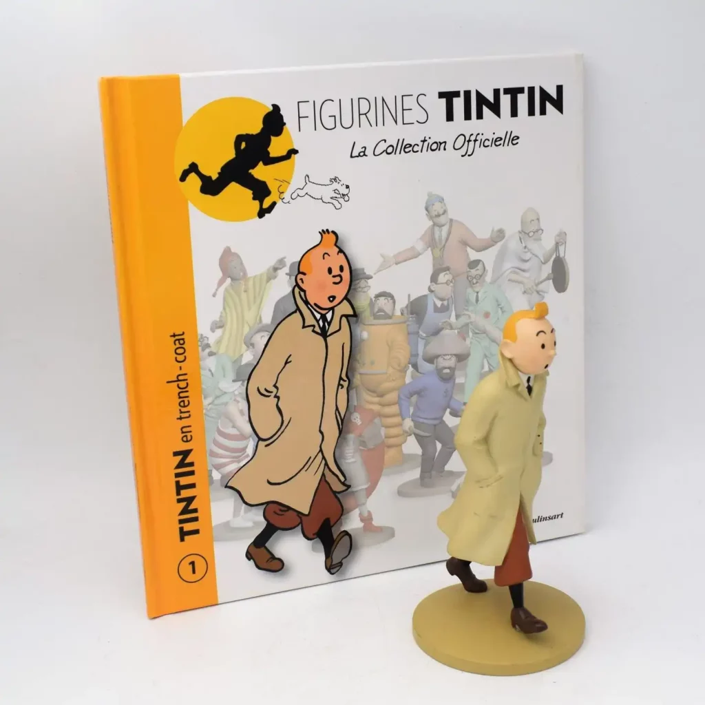 Tintin-en-trench-coat-Figurine-résine-complet