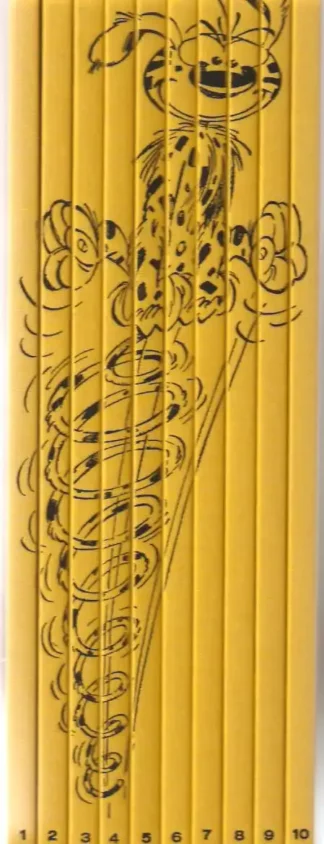 Collection Marsupilami de 10 albums avec bonus par Franquin. Ensemble incontournable mettant à l’honneur le personnage culte et son univers graphique.