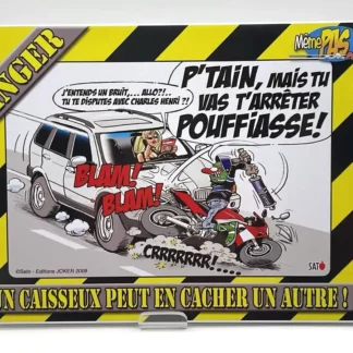 plaque métal même pas peur sato