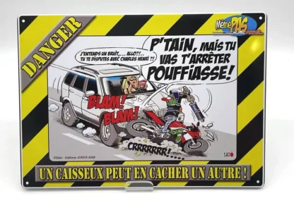 plaque métal même pas peur sato