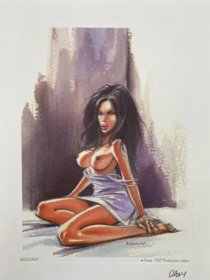 Pin-up-Insolence-Affiche-Signée-par-Dany