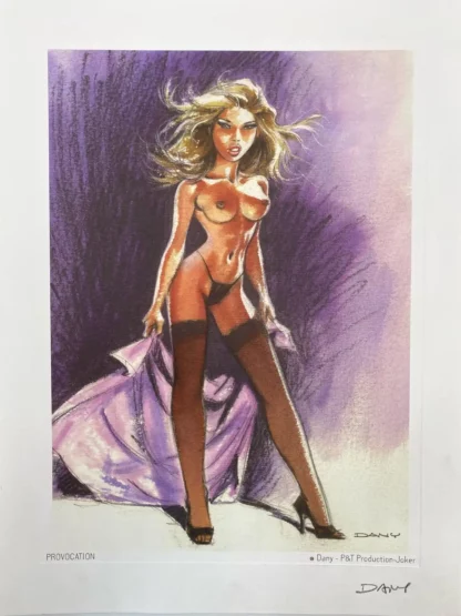 Pin-up-Provocation-Affiche-Signée-par-Dany